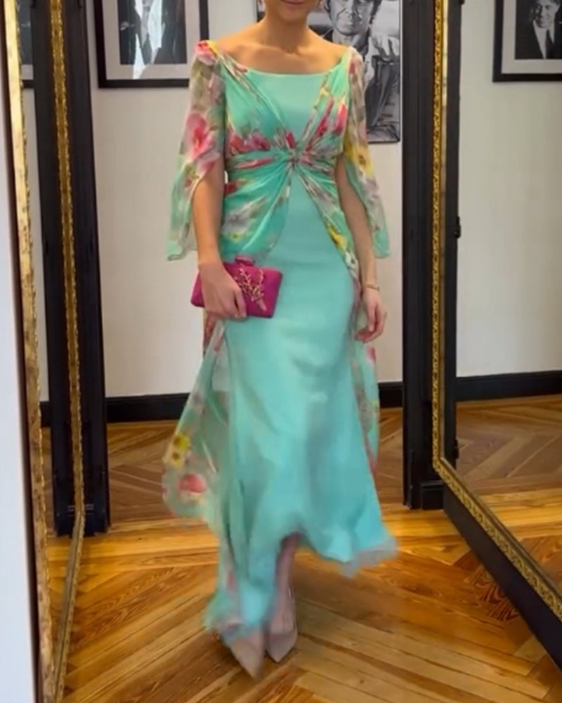 Elegant design printed dress