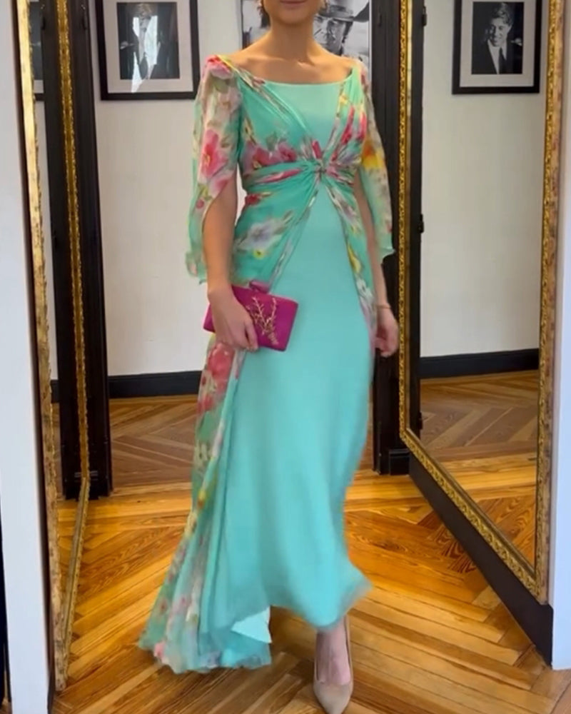 Elegant design printed dress