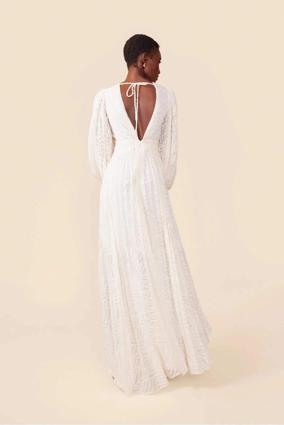 Elyra Cream Maxi Dress