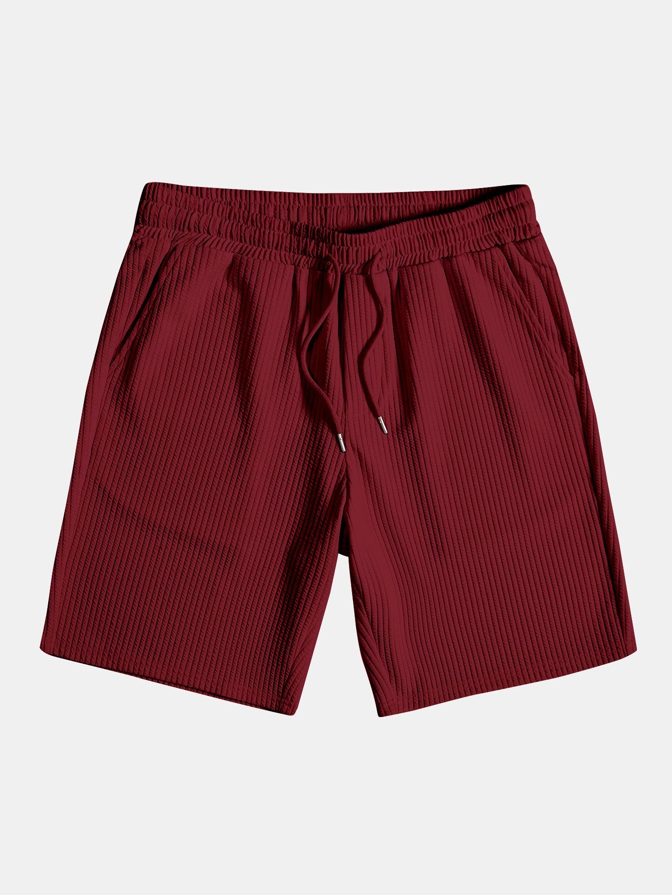 Muscle Fit Ribbed Arc Hem T-Shirt & Shorts