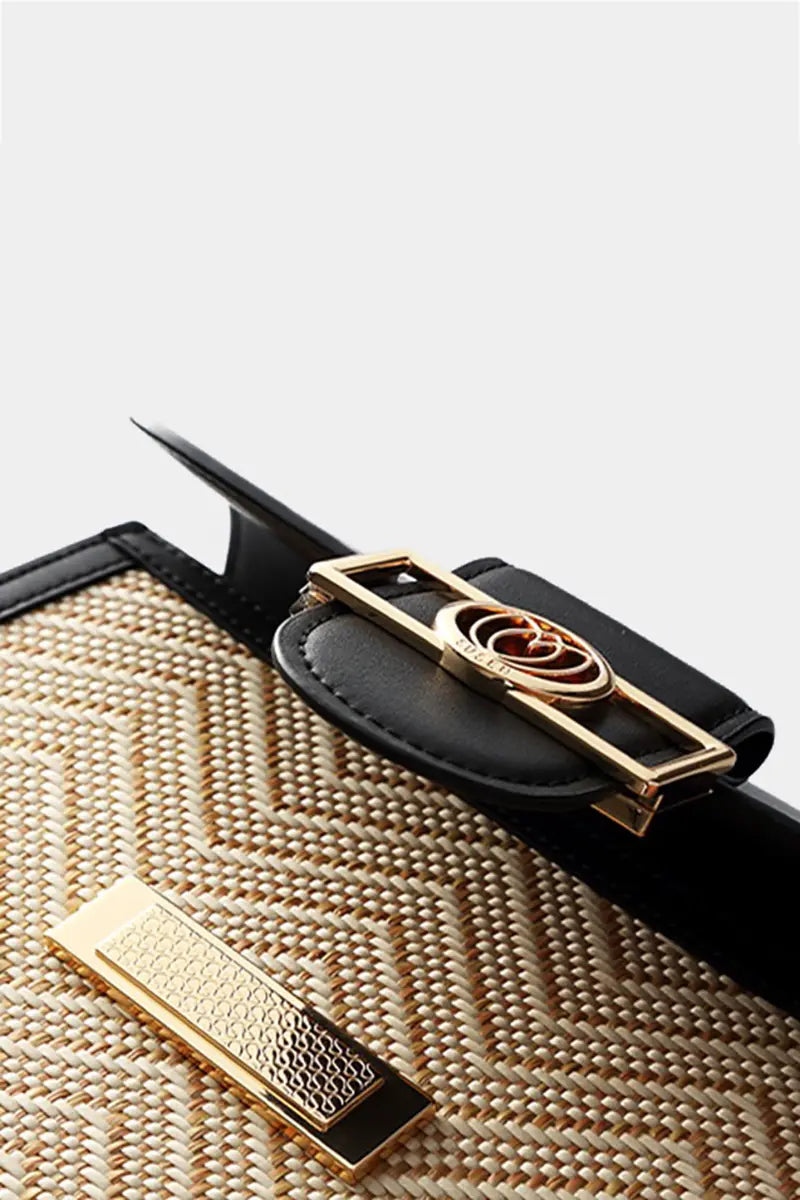 Colorblock Saddle Crossbody Bag