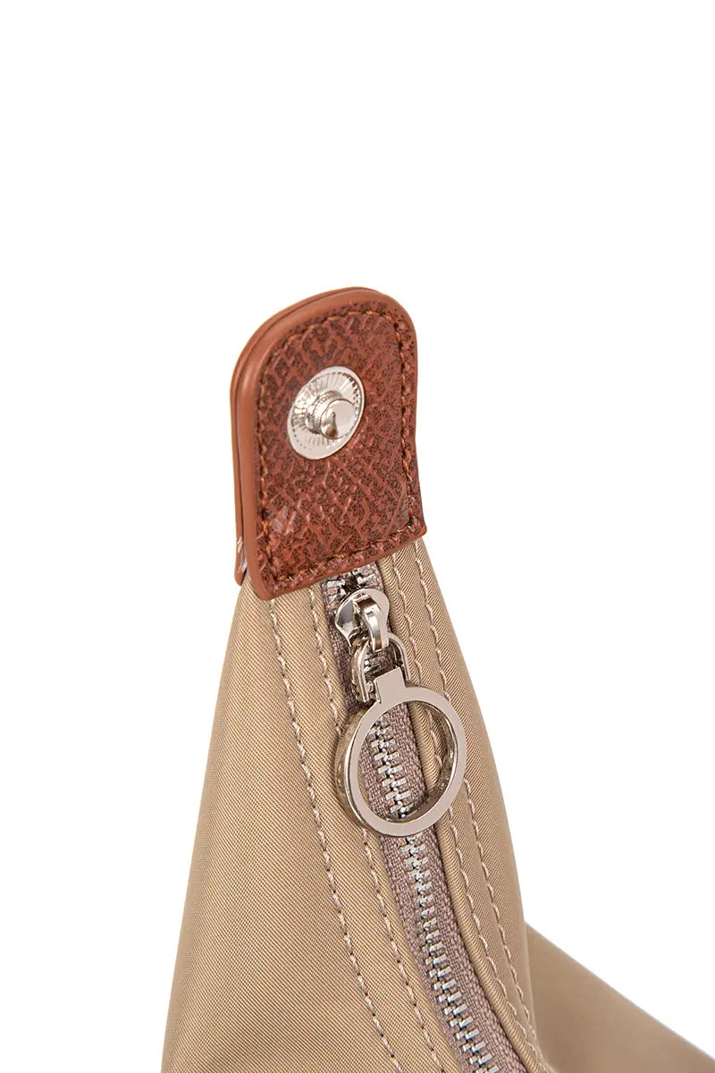 Colorblock PU Leather Dumpling Shoulder & Crossbody Bag