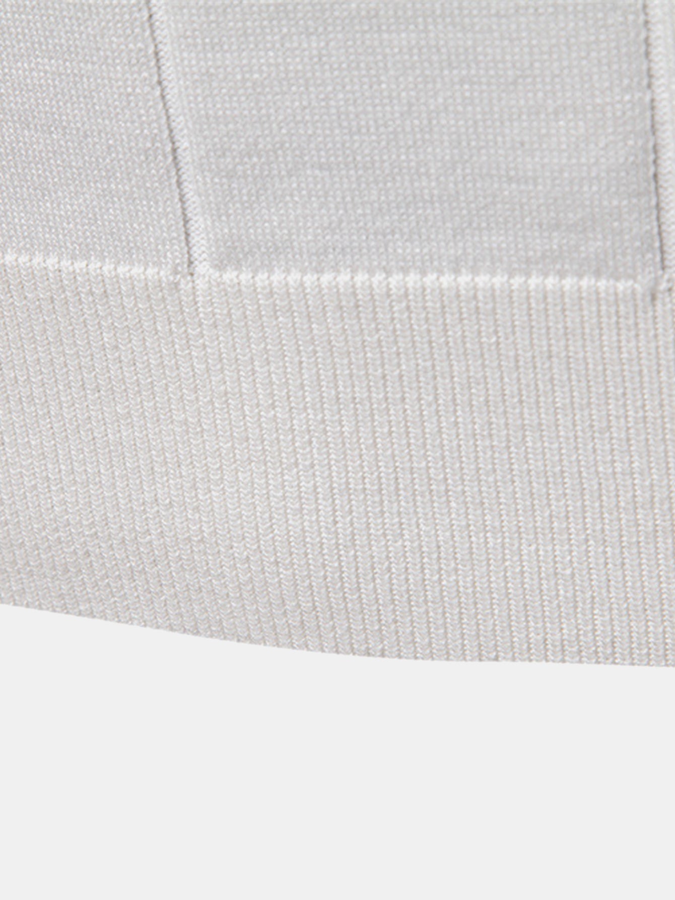 Contrast Trim Zipper Knit Polo Shirt