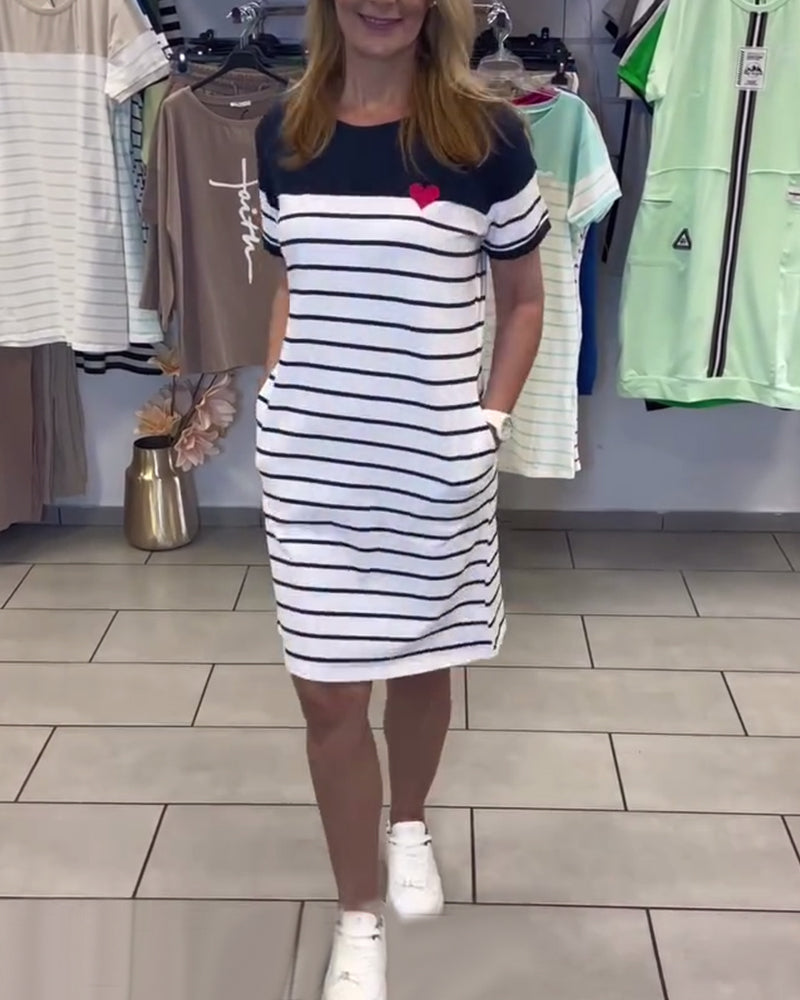 Serena Striped Day Dress