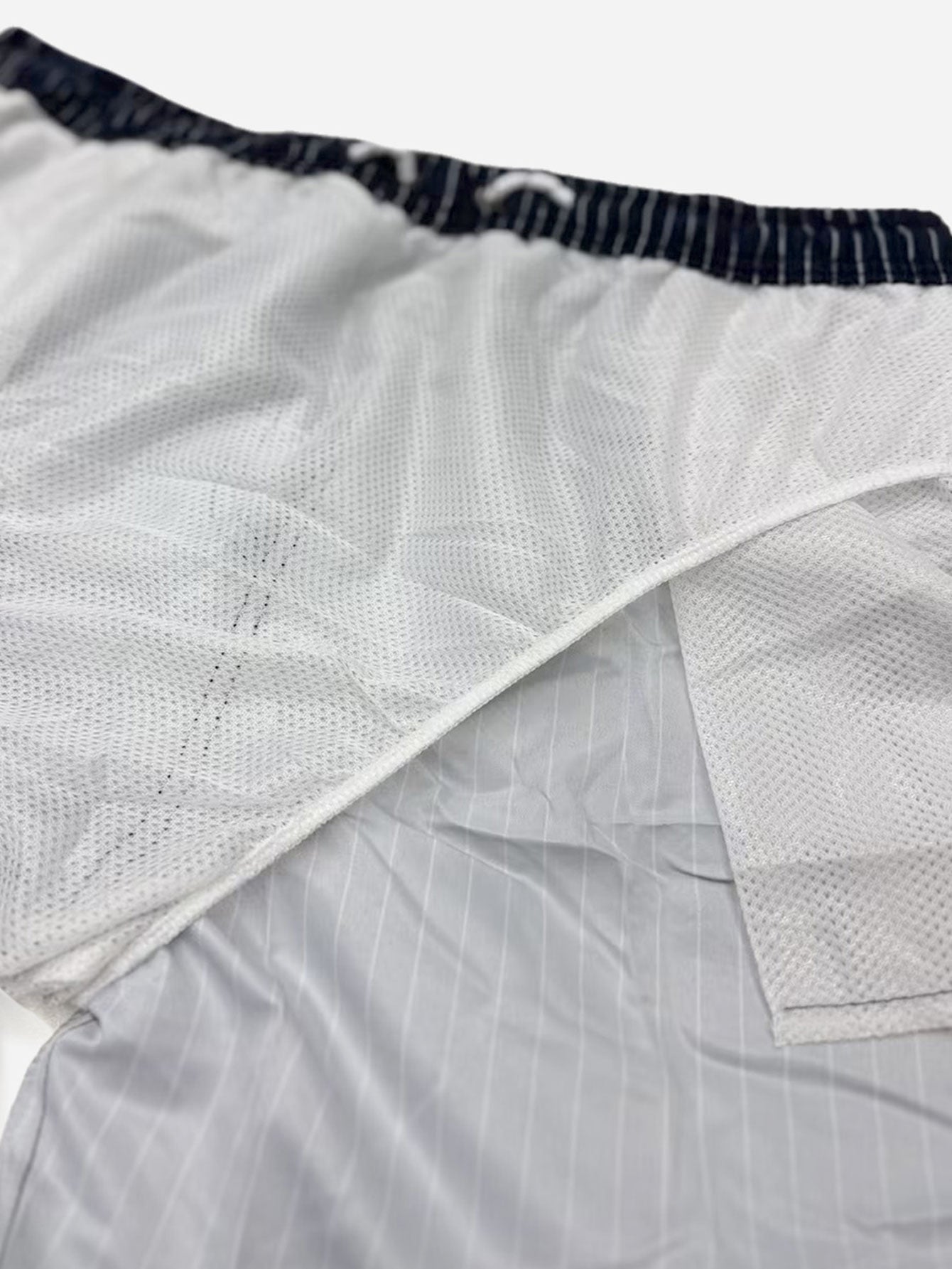 Striped Print Swim Shorts