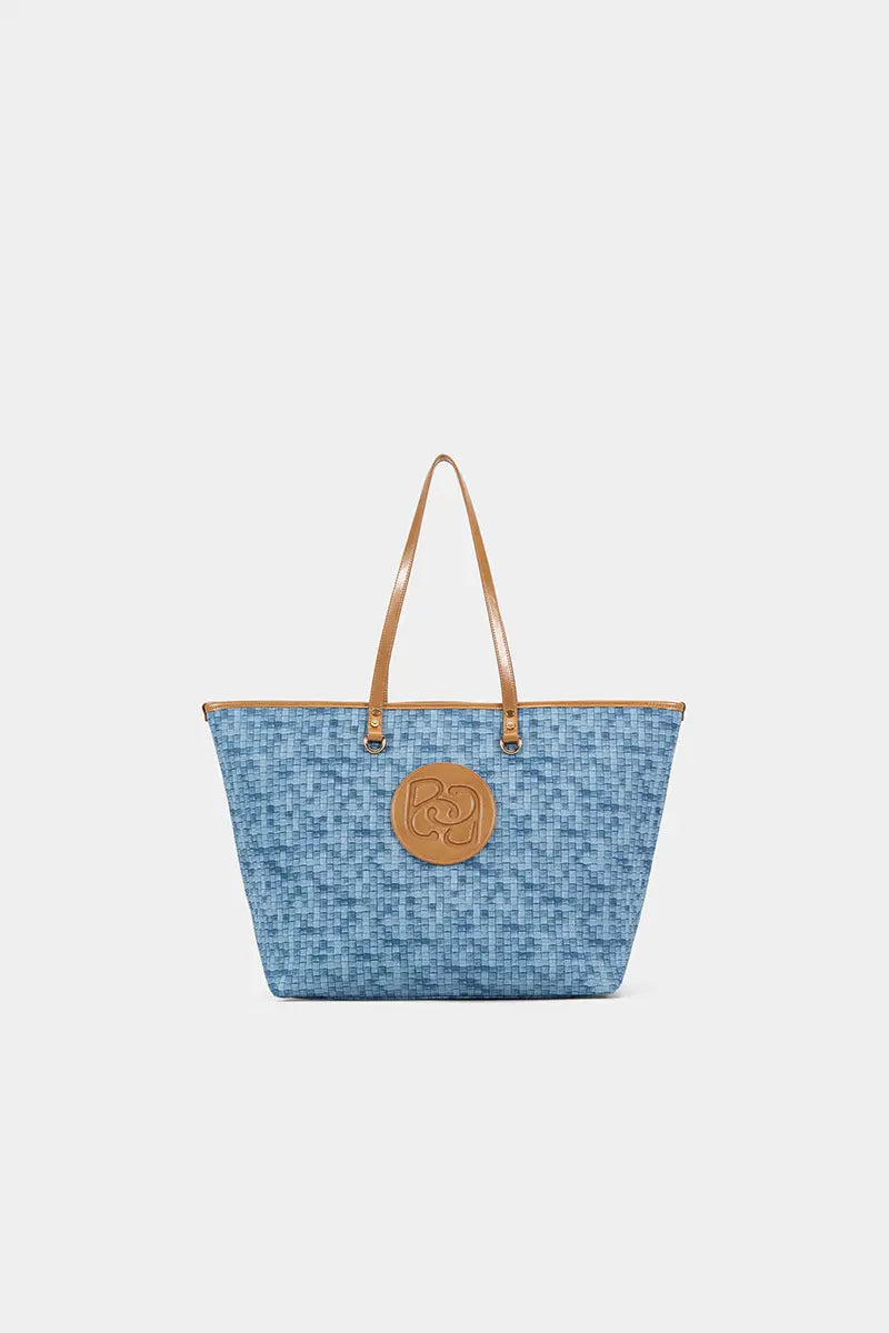 Woven Luxe Tote Bag for Women