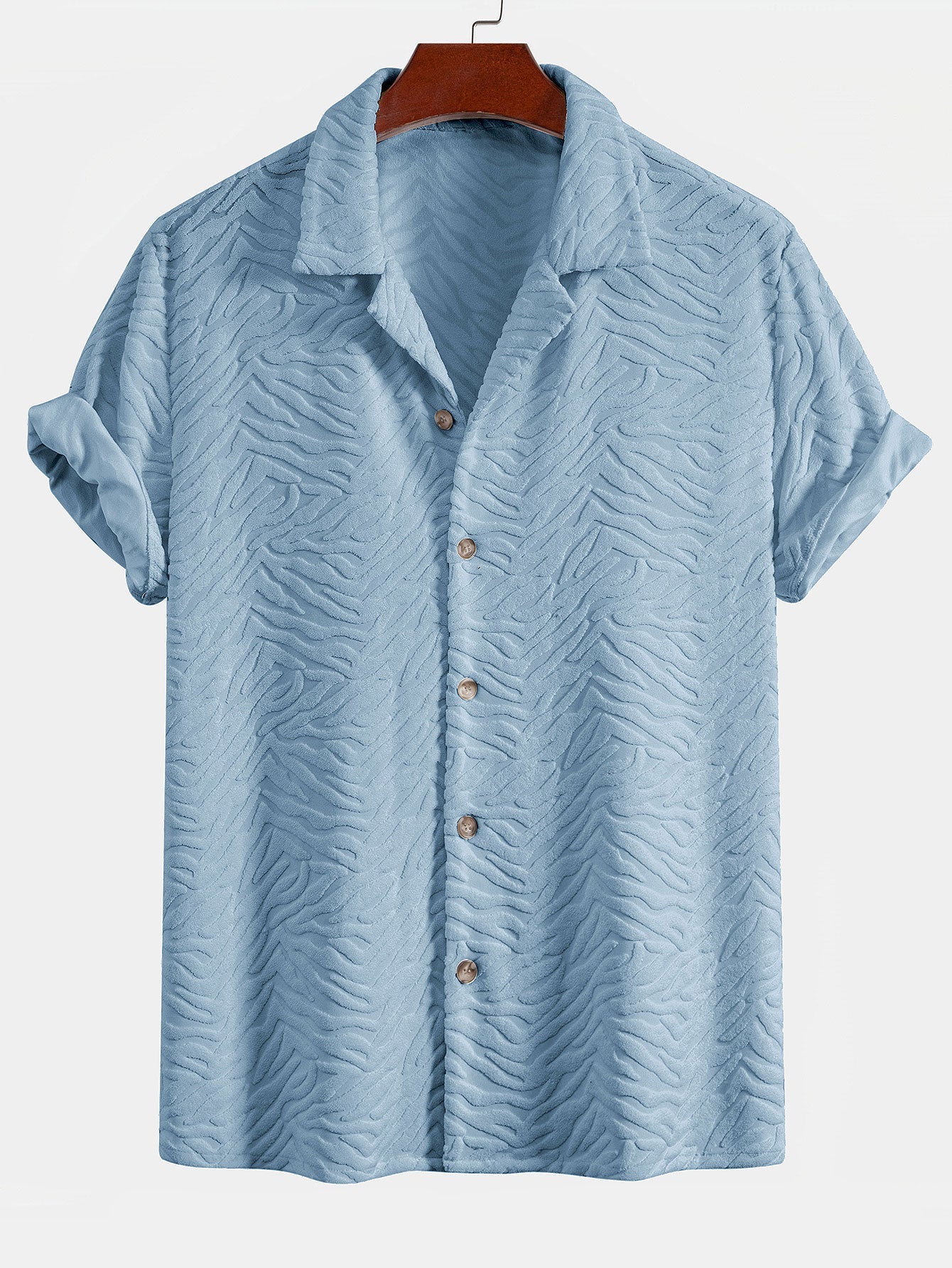 Animal Texture Terry Cuban Shirt