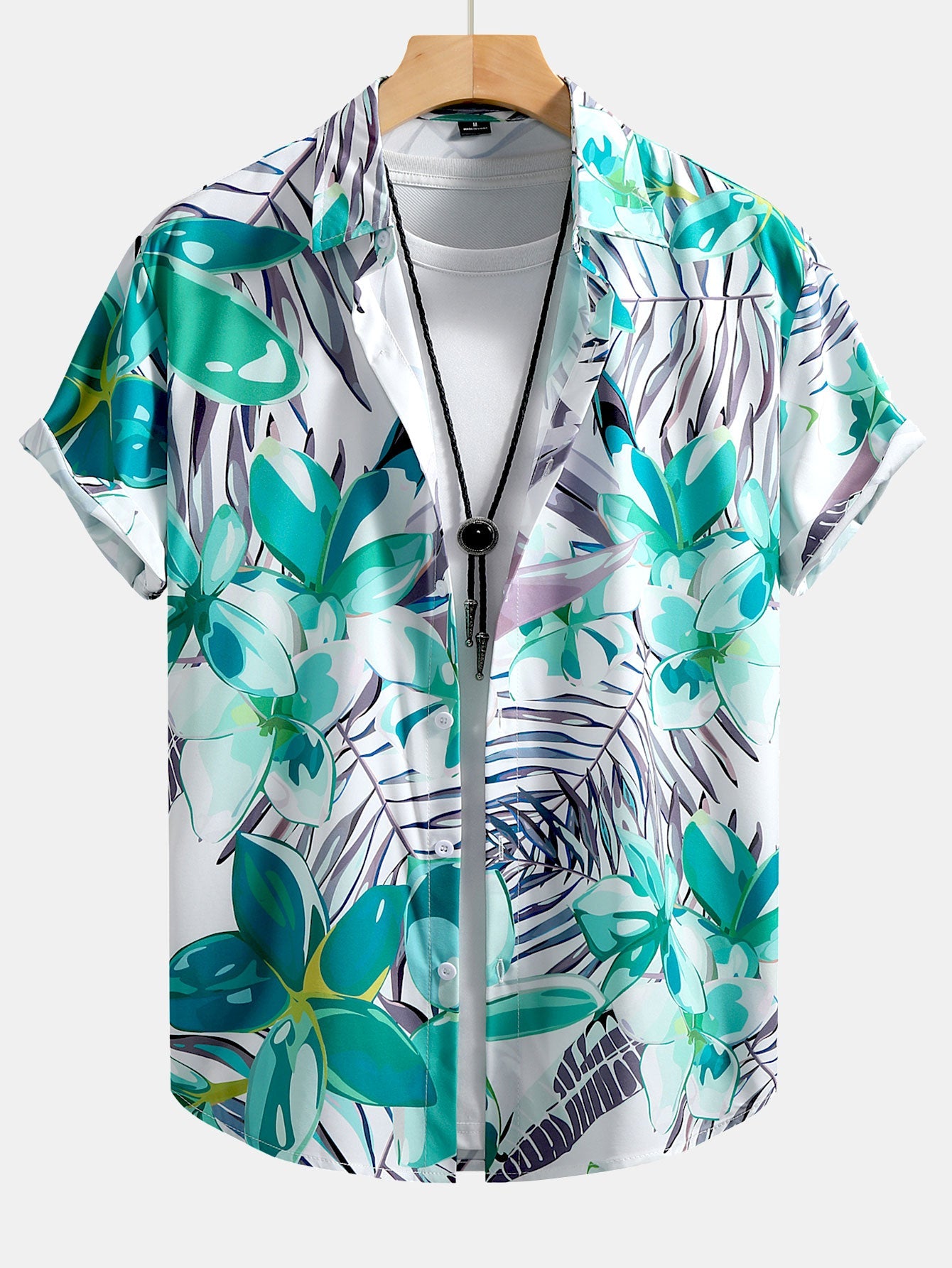 Flower Plants Print Button Up Shirt