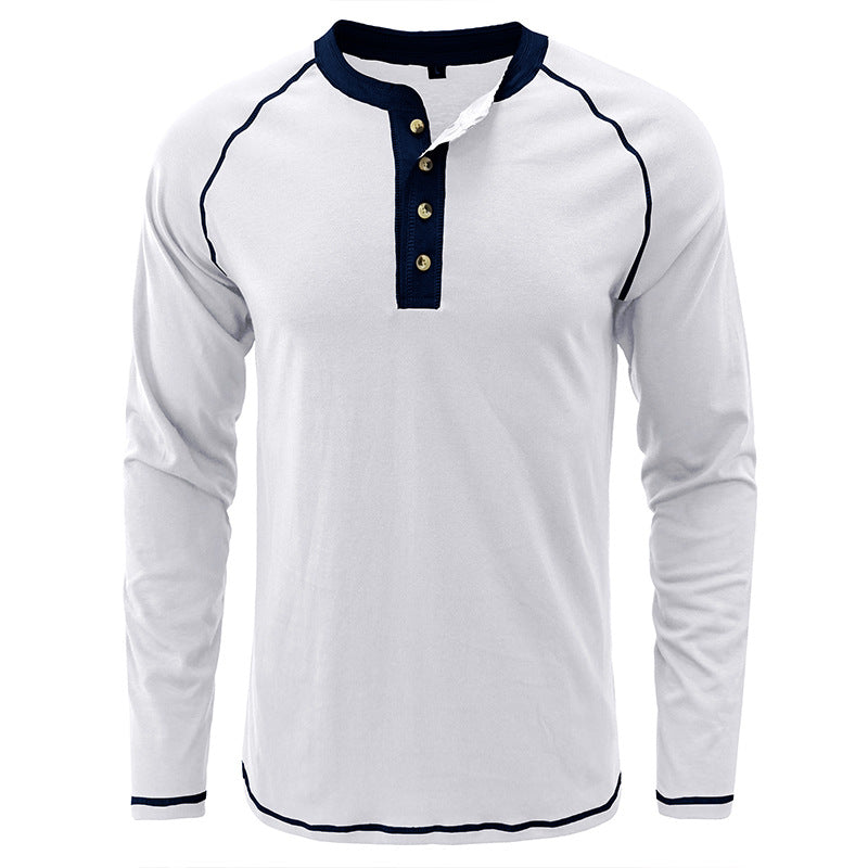 Soft Cotton Henley T-Shirt