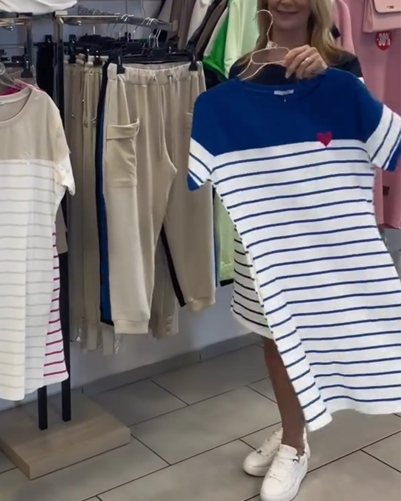 Serena Striped Day Dress