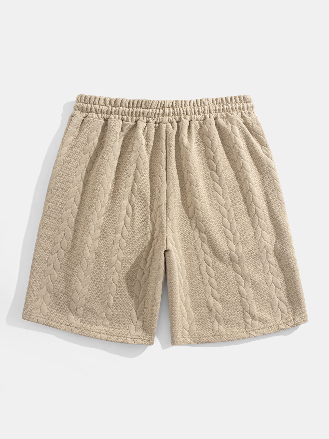 Relax Fit Mid-Length Sleeve Twist Jacquard T-Shirt & Shorts