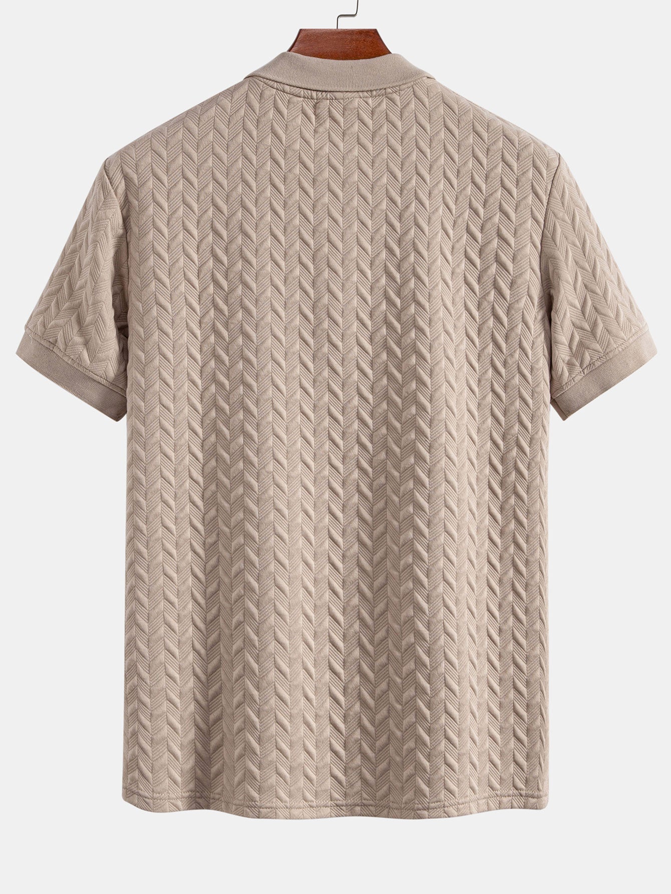 Geometric Jacquard Polo