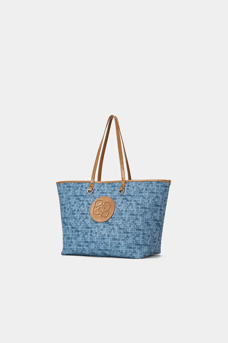 Woven Luxe Tote Bag for Women