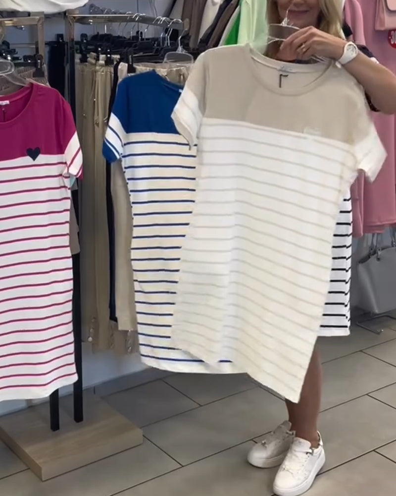 Serena Striped Day Dress