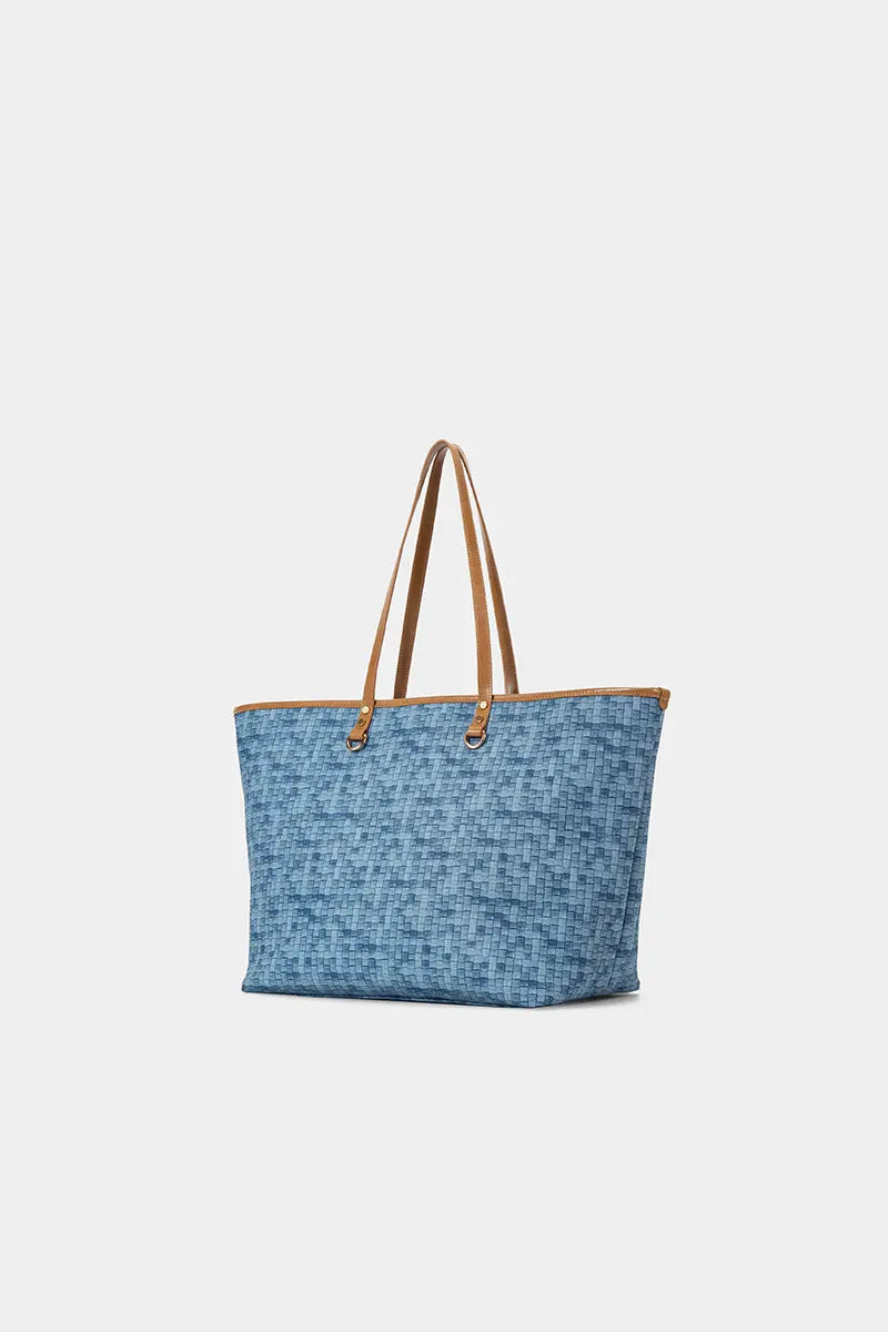 Woven Luxe Tote Bag for Women