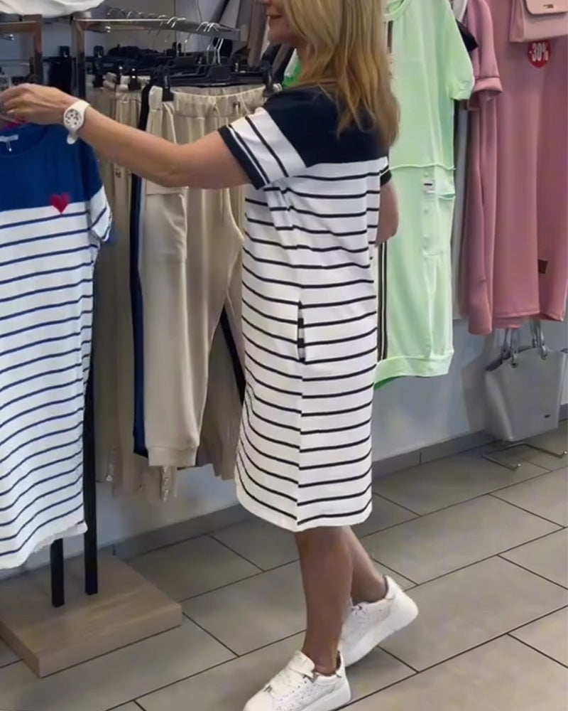 Serena Striped Day Dress