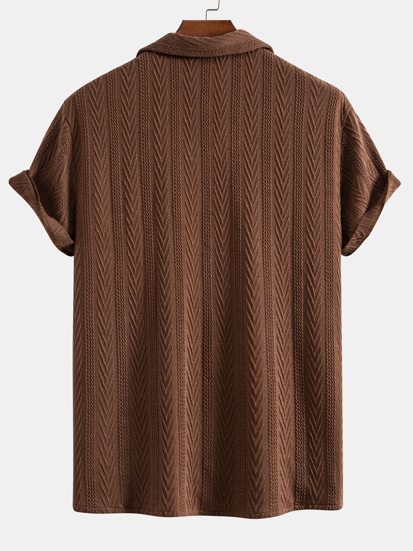 Texture Jacquard Cuban Shirt