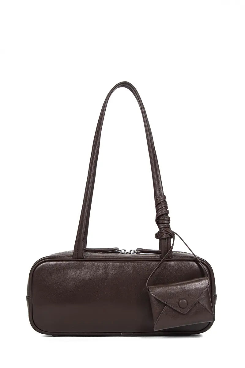 Belair Vegetable-Tanned Leather Baguette Evening Bag