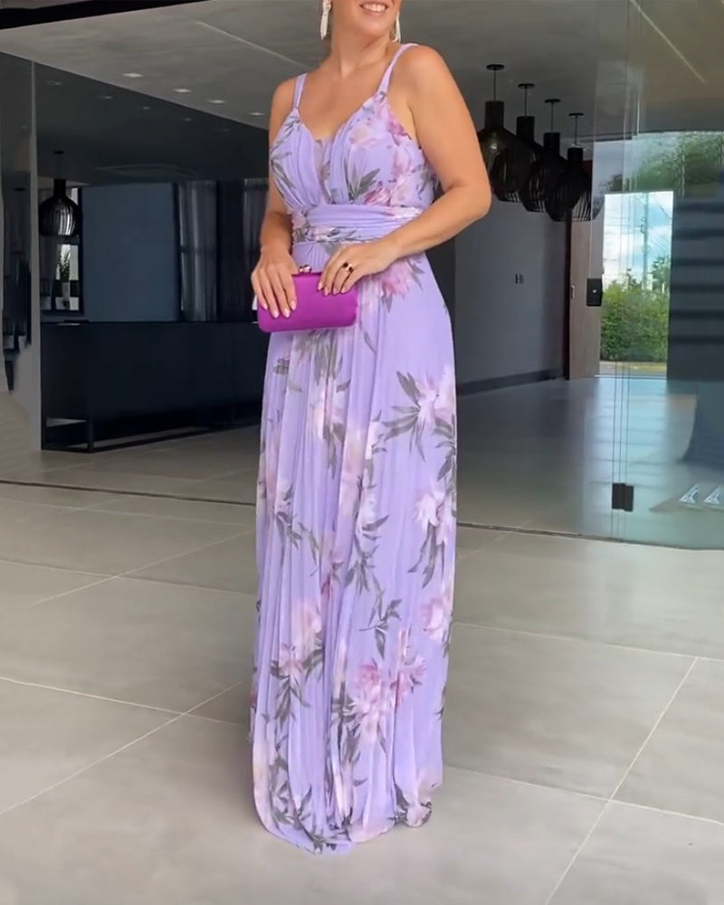 Gentle suspender elegant dress