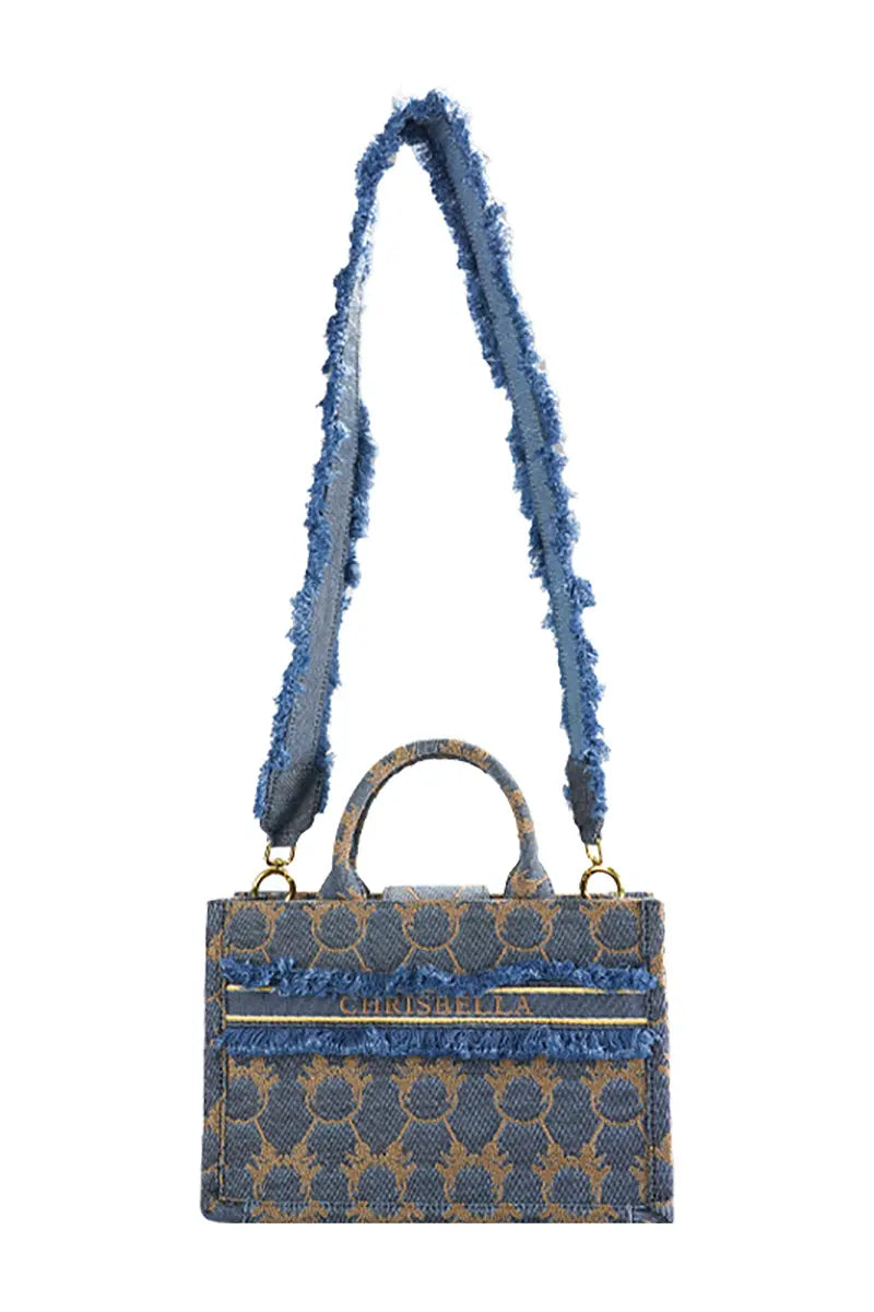 Denim Tote Shoulder Bag