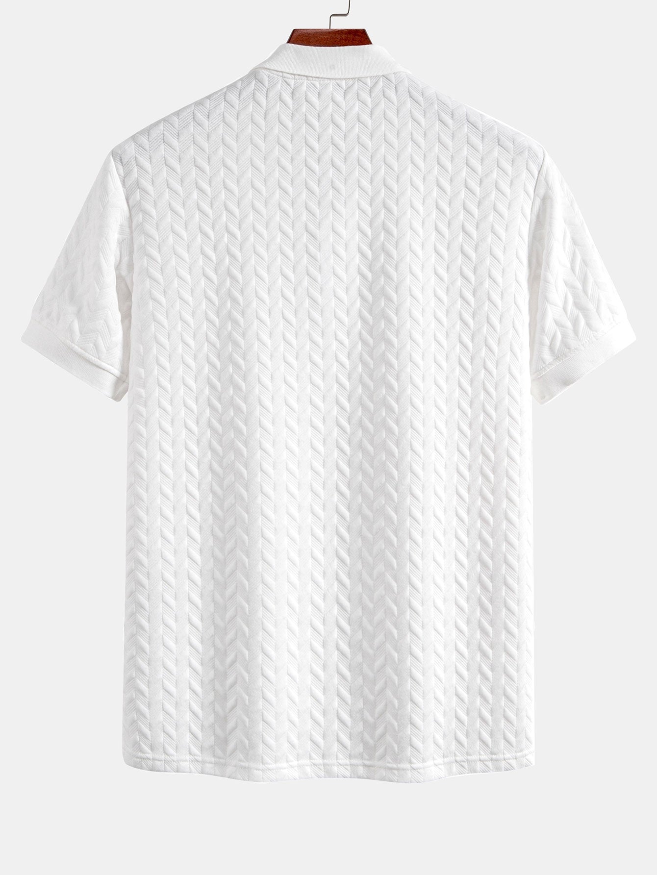 Geometric Jacquard Polo