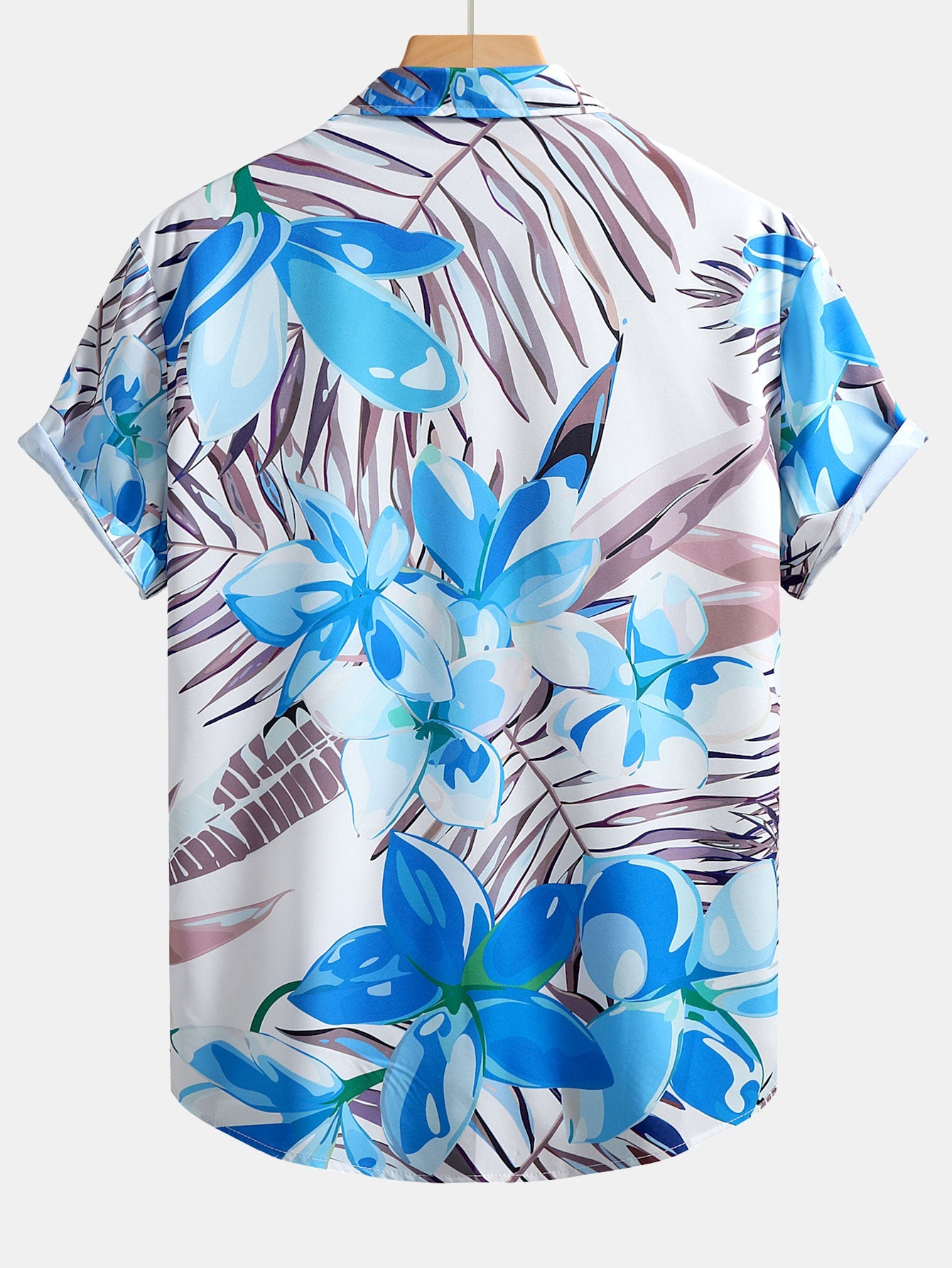 Flower Plants Print Button Up Shirt