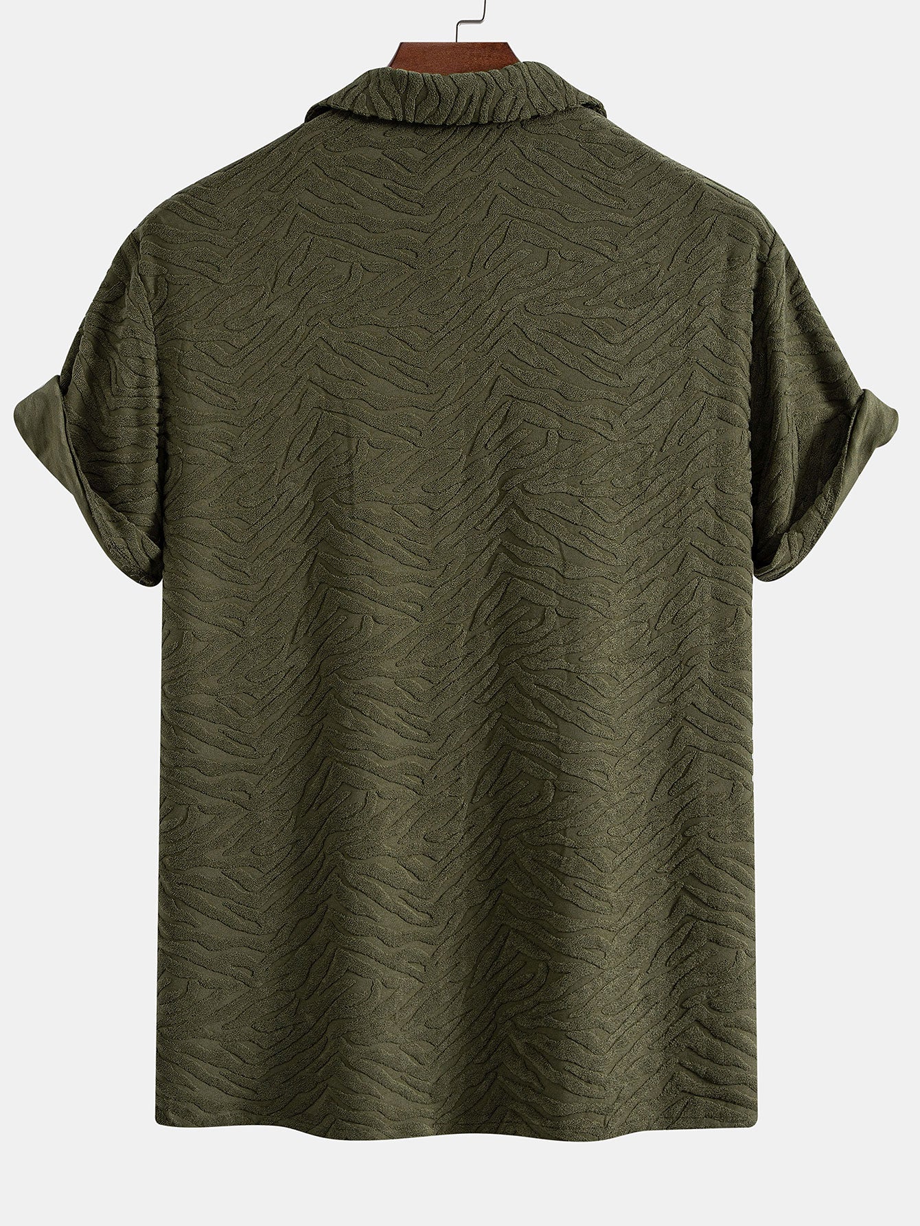 Animal Texture Terry Cuban Shirt