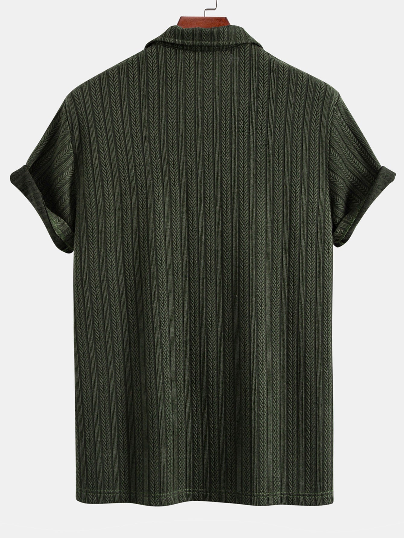 Wheat Ear Jacquard Polo Shirt