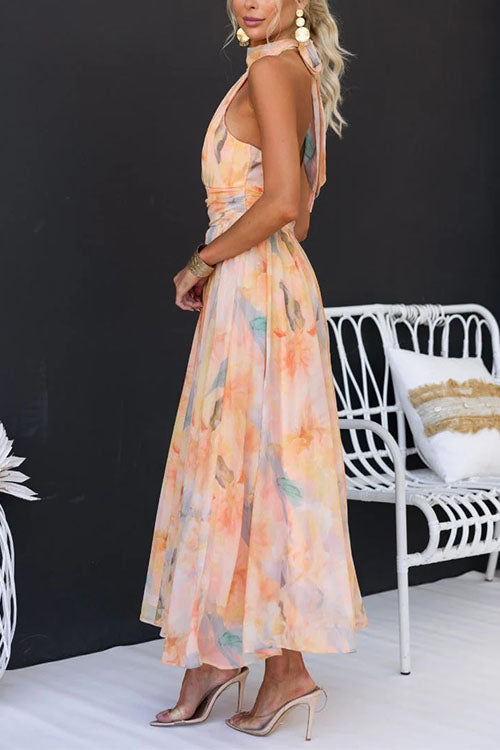 Serena Halter Maxi dress
