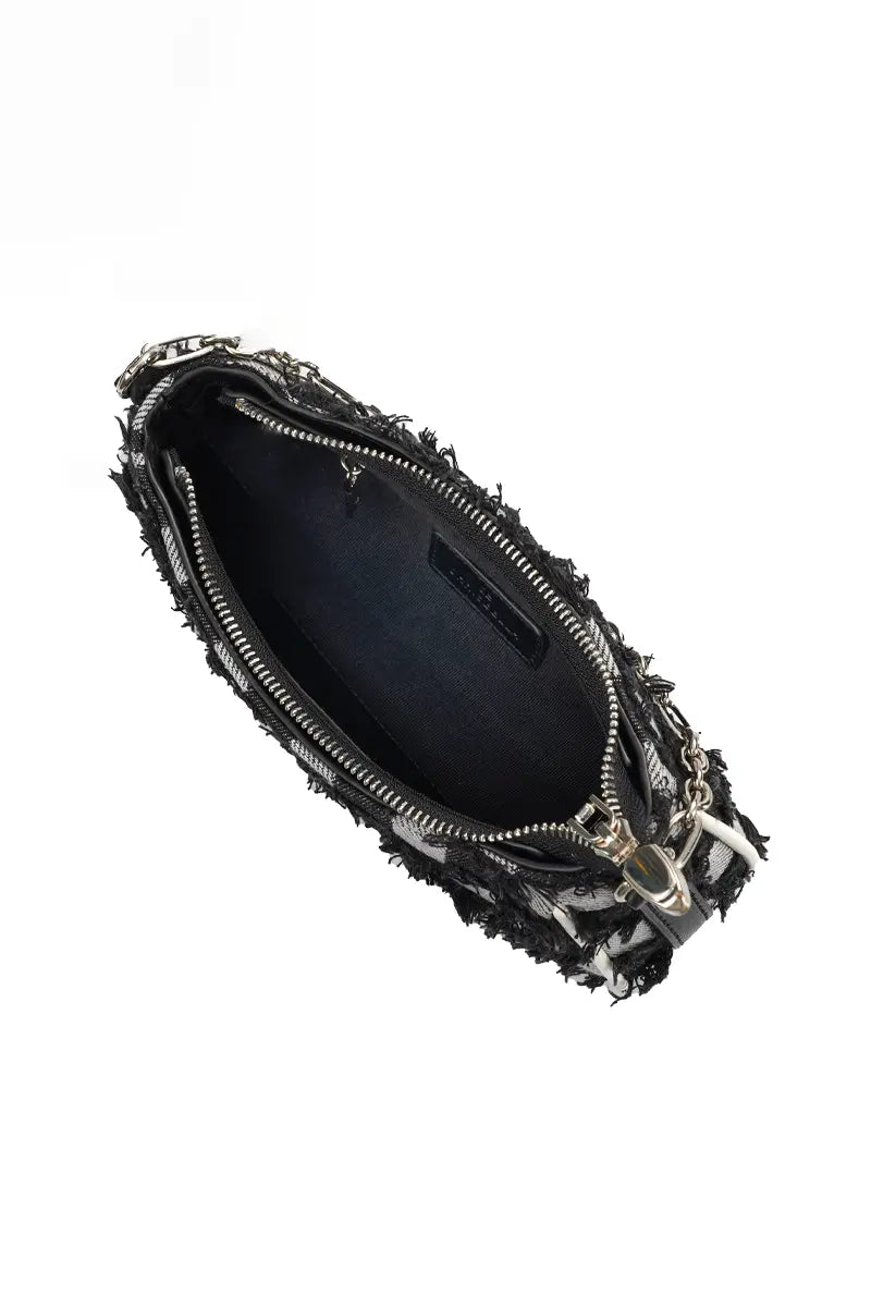 Checkerboard Chain Top Handle Shoulder Bag