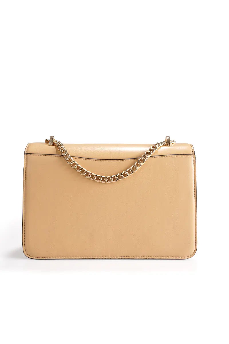 Floral Embroidered Chain Crossbody Shoulder Bag