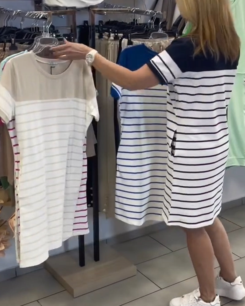 Serena Striped Day Dress