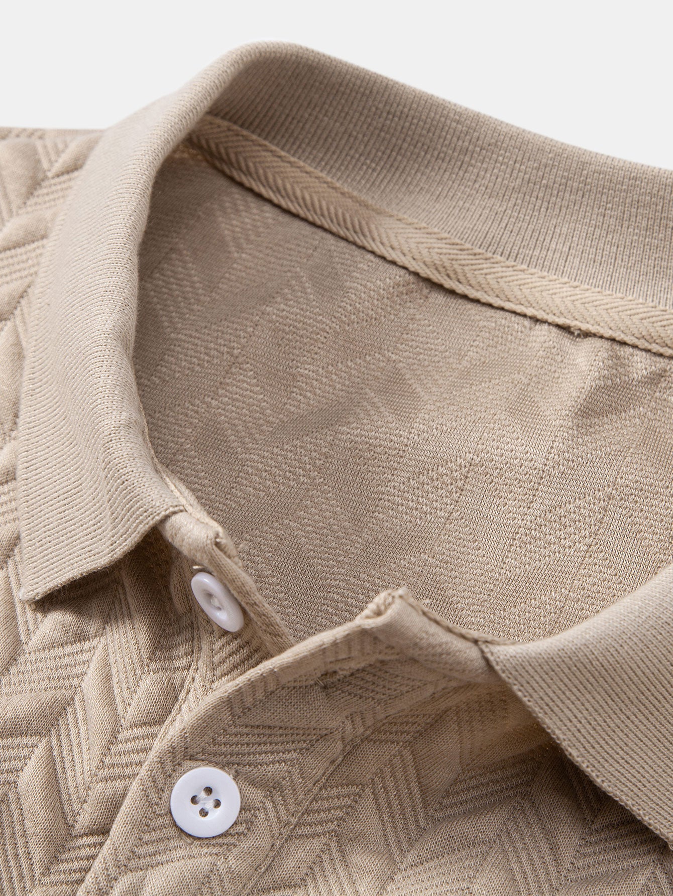 Geometric Jacquard Polo
