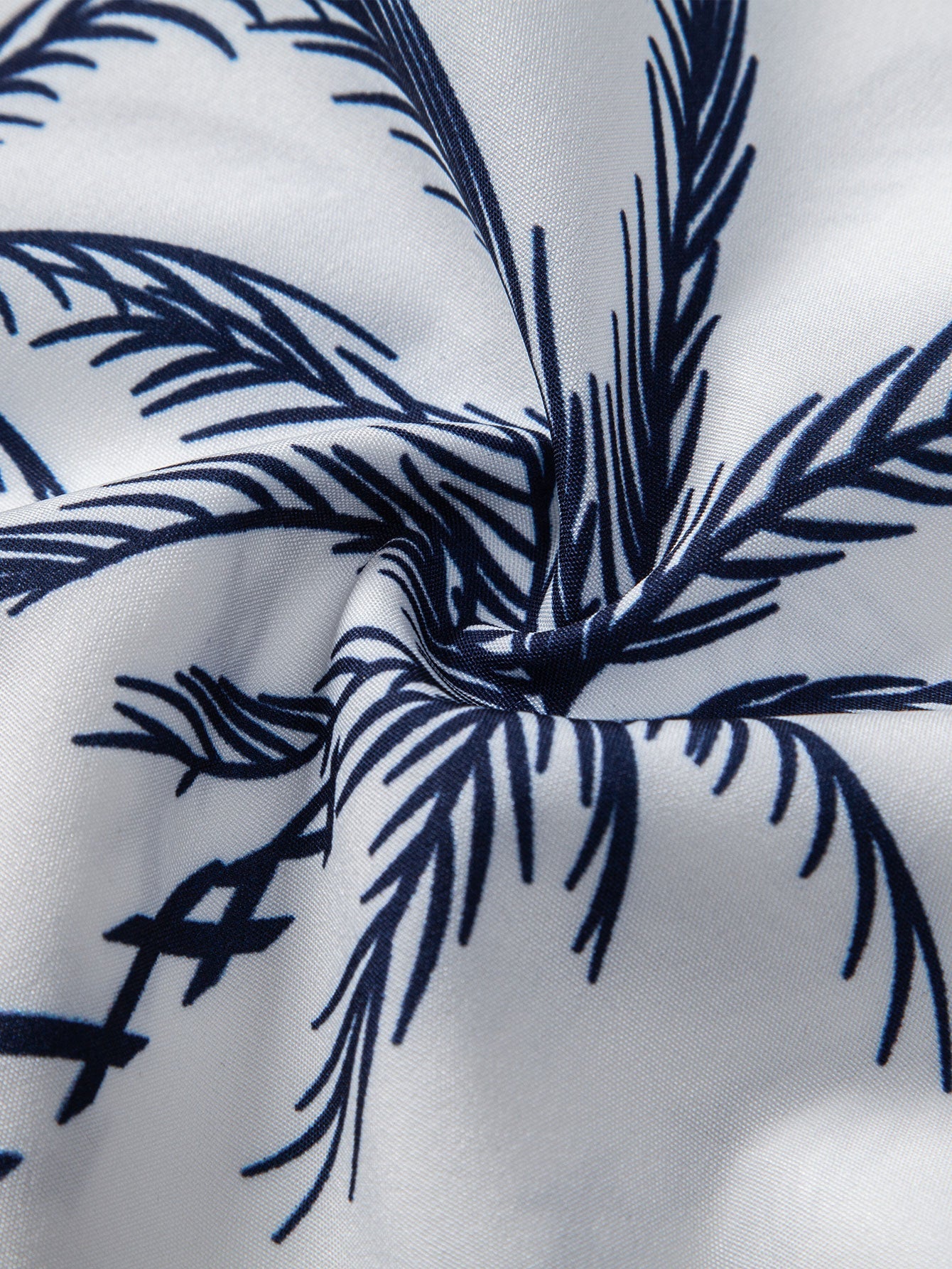 Island Sailing Print Button Up Shirt