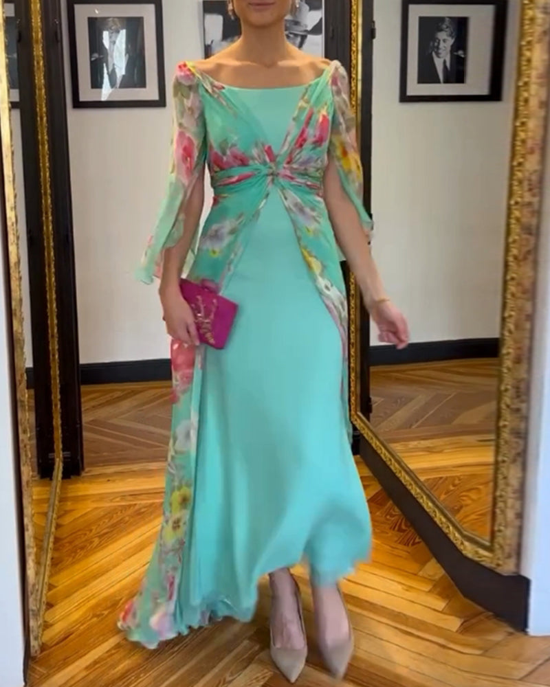 Elegant design printed dress