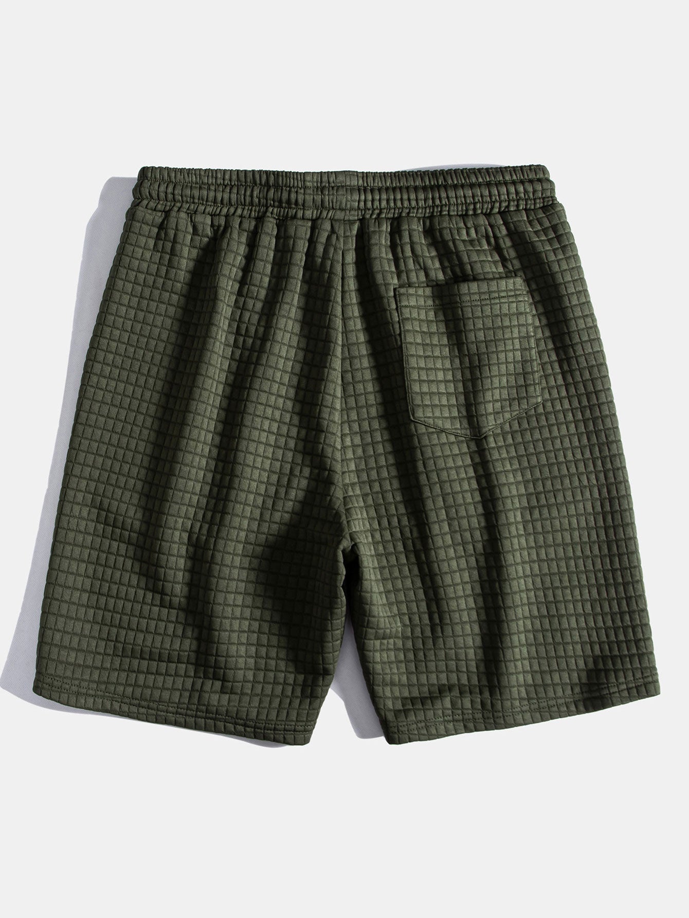 Kangaroo Pocket Waffle Hooded T-Shirt & Shorts