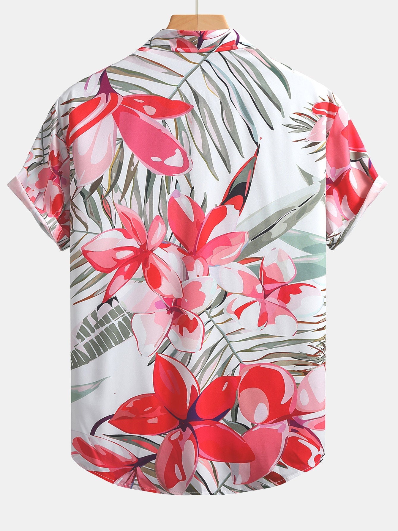 Flower Plants Print Button Up Shirt