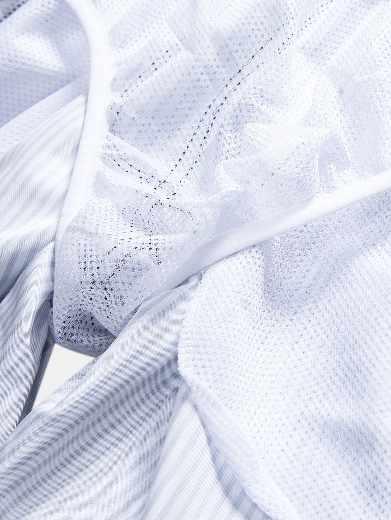 Palm Tree Nautical Print Button Up Shirt & Stripe Print Swim Shorts