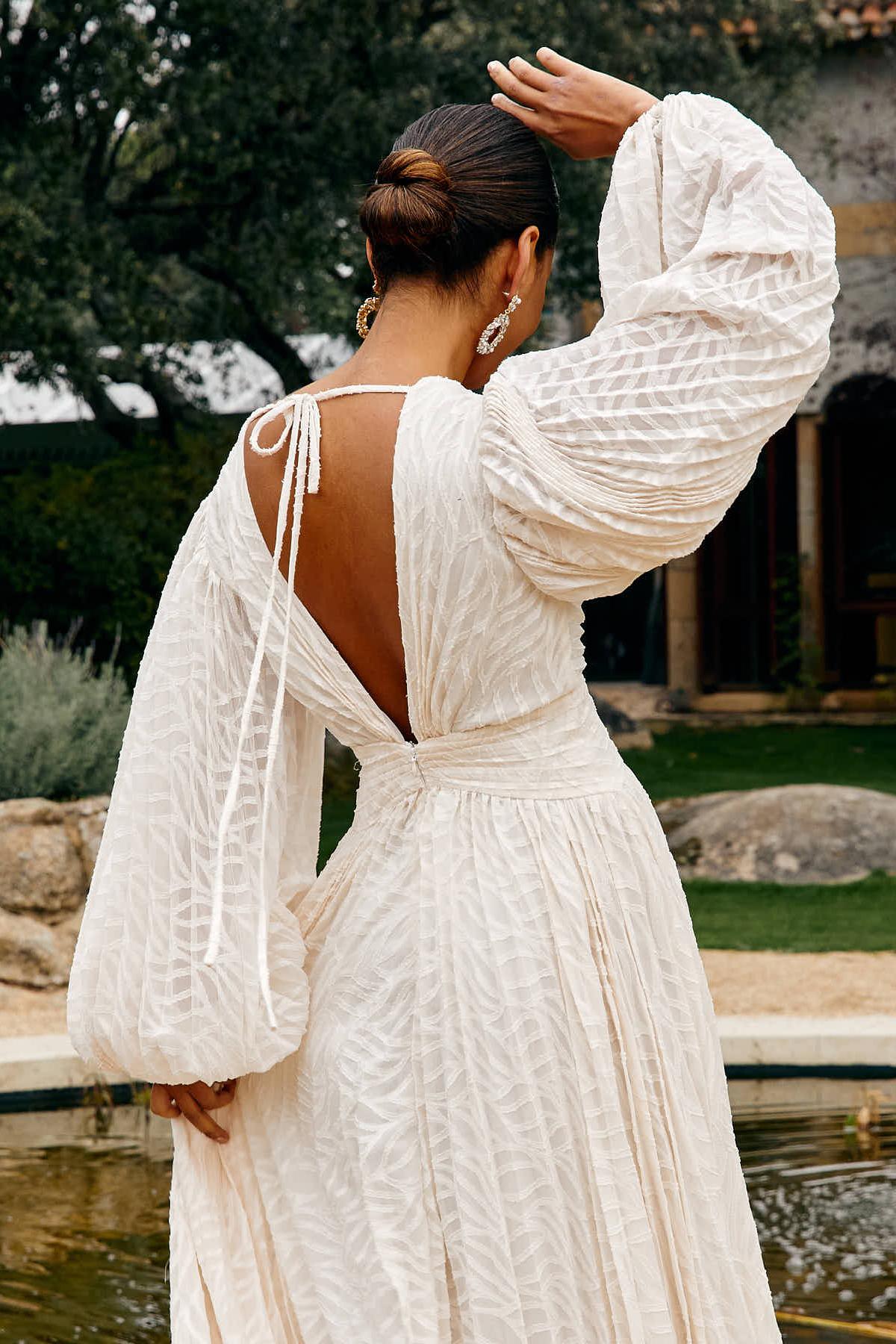 Elyra Cream Maxi Dress