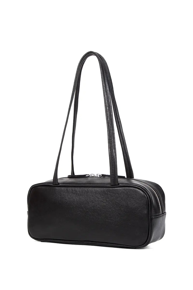 Belair Vegetable-Tanned Leather Baguette Evening Bag