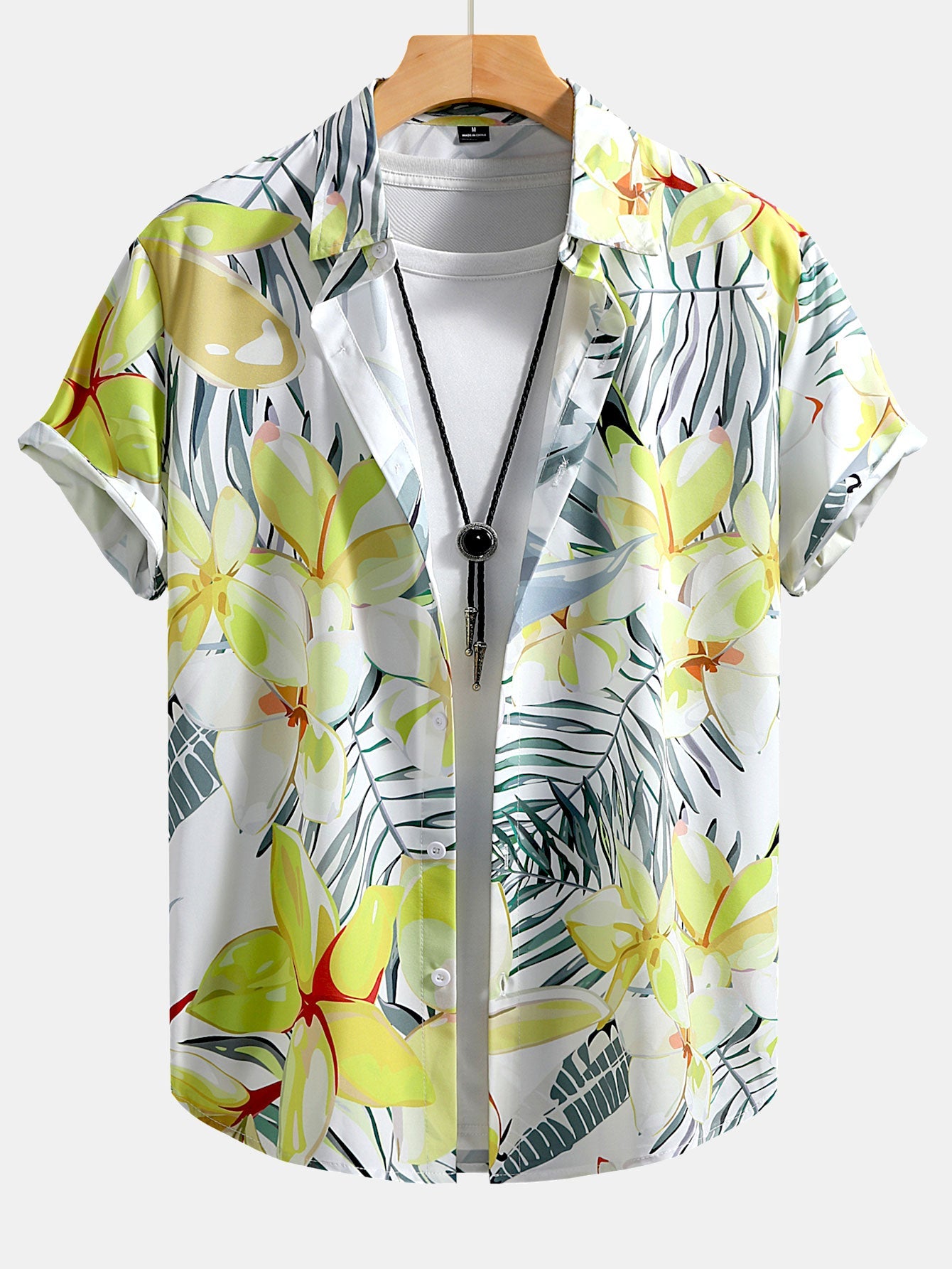 Flower Plants Print Button Up Shirt