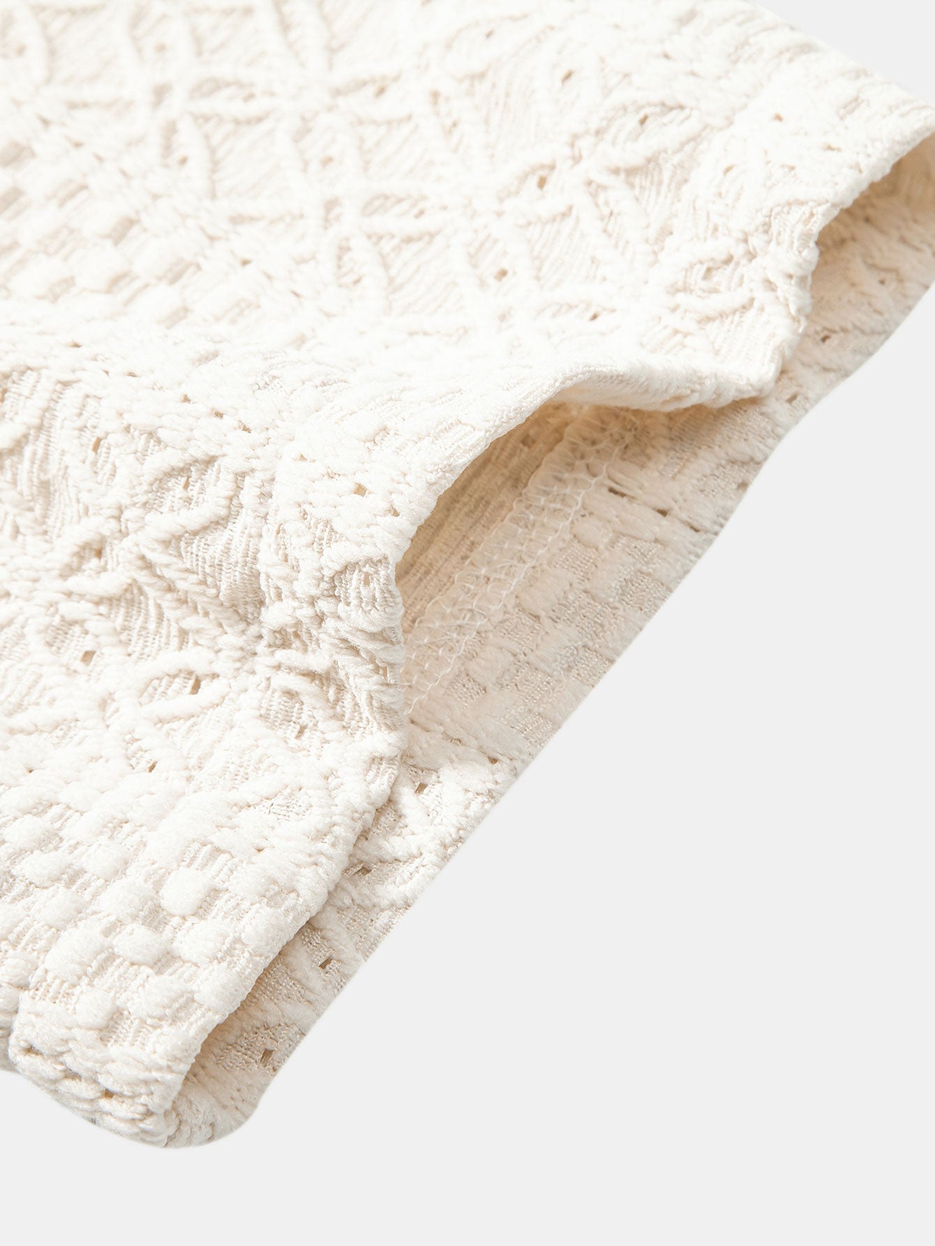 Floral Checkerboard Jacquard Cuban Shirt