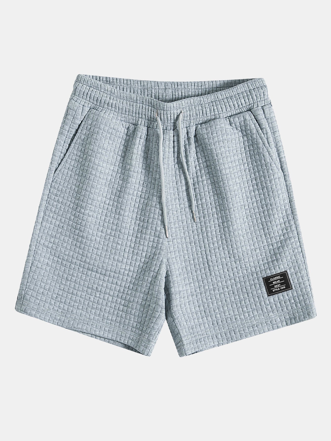 Kangaroo Pocket Waffle Hooded T-Shirt & Shorts