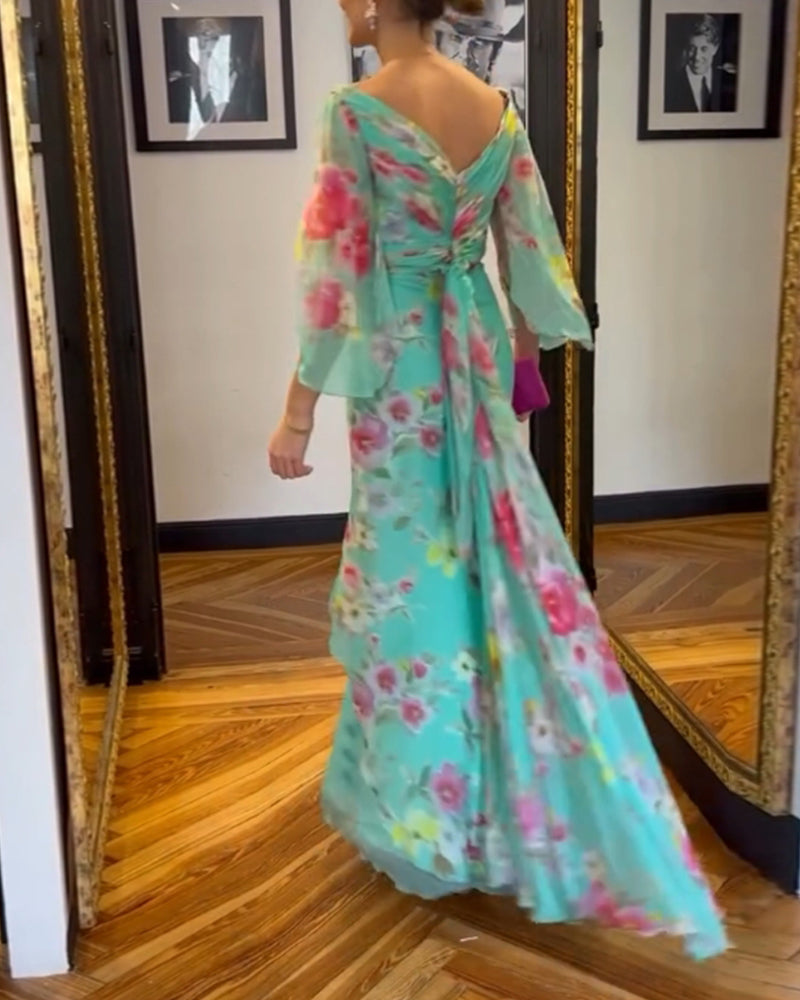 Elegant design printed dress