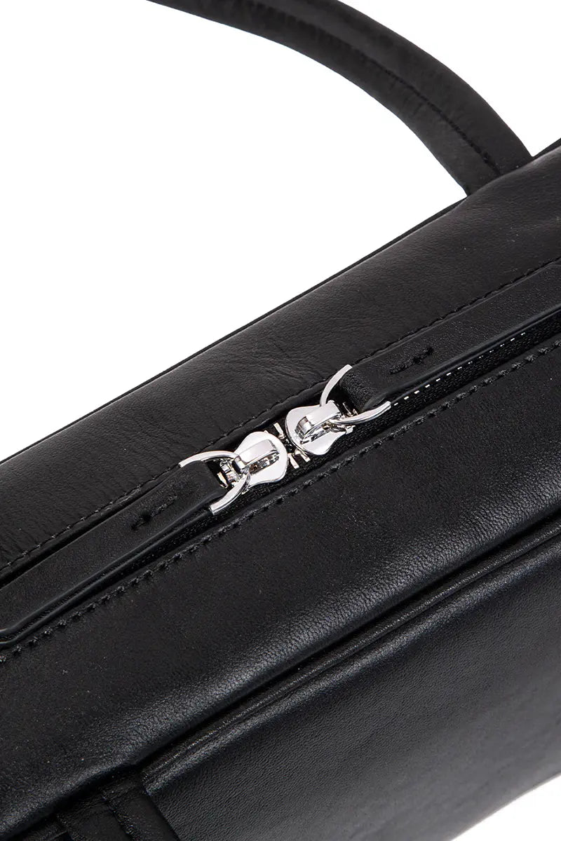 Belair Vegetable-Tanned Leather Baguette Evening Bag