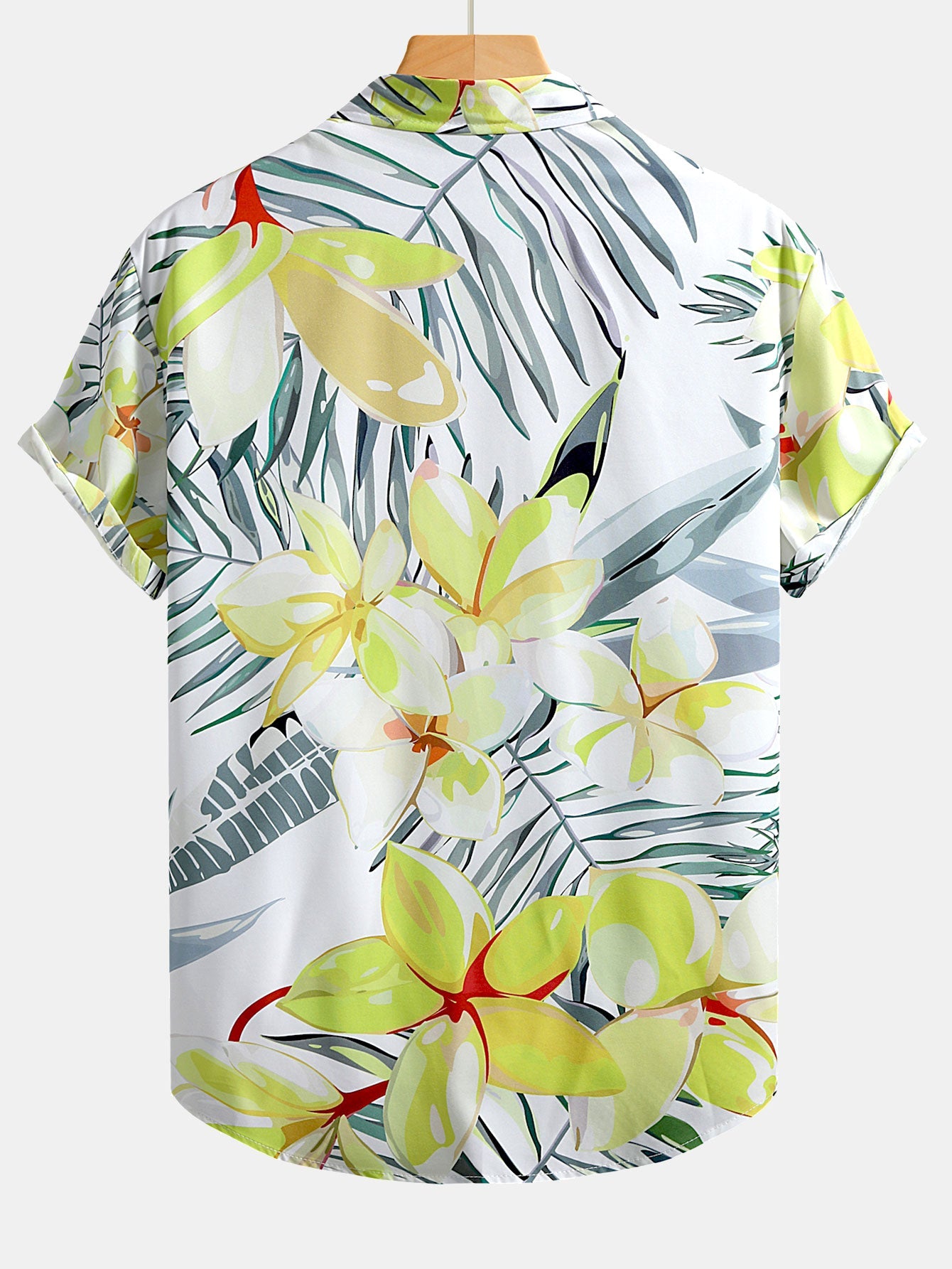 Flower Plants Print Button Up Shirt