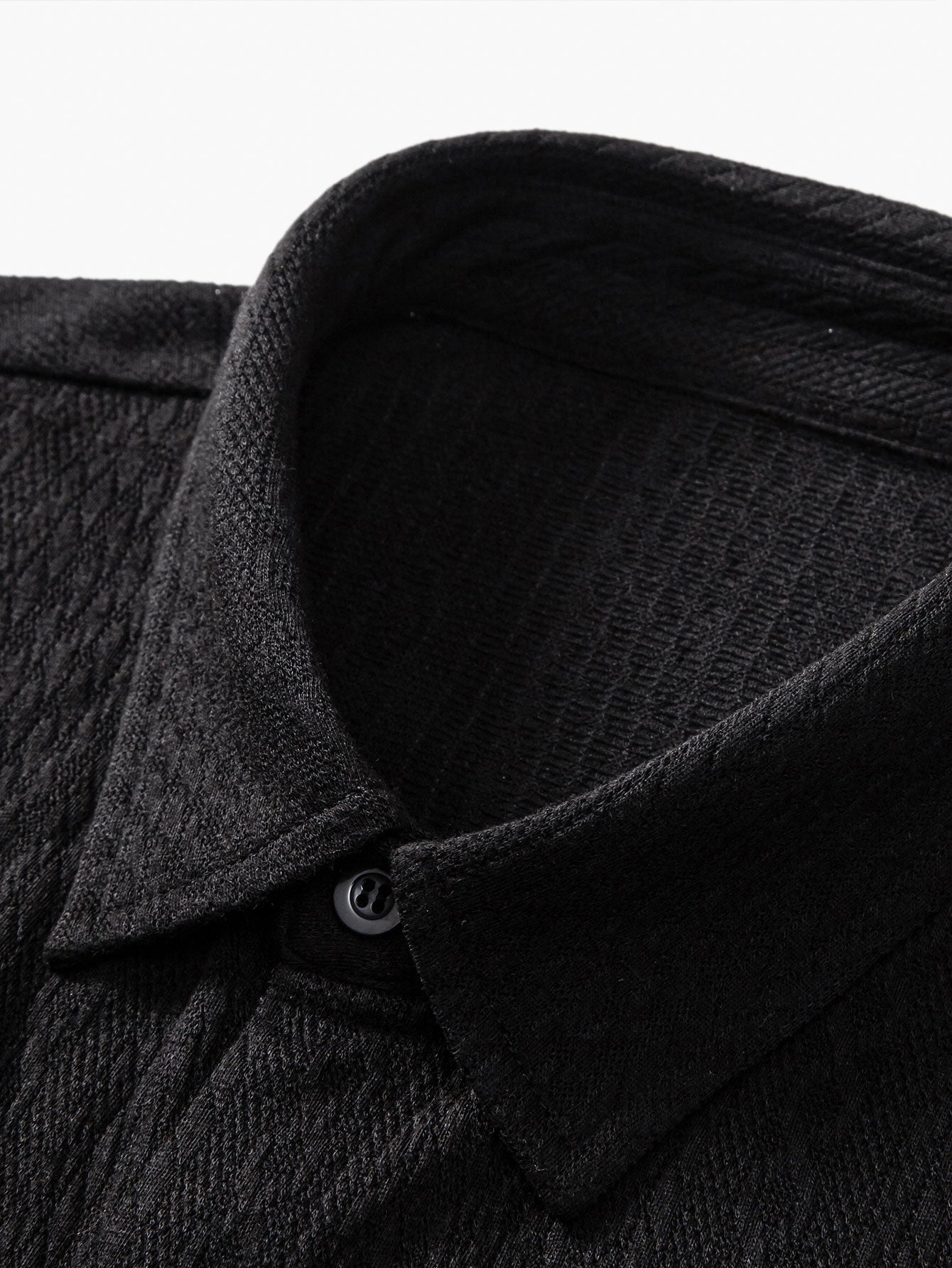 Muscle Fit Jacquard Textured Shirt