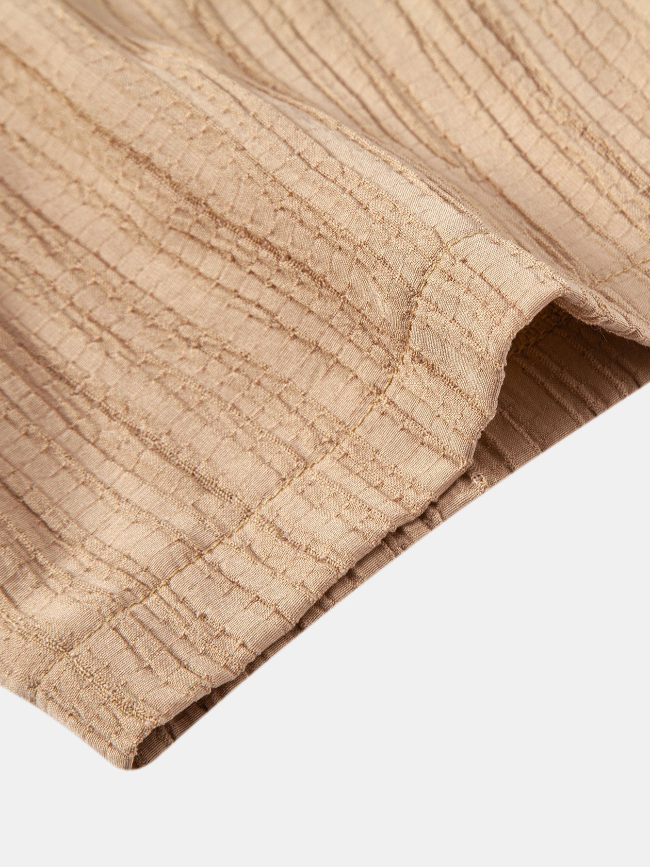 Crinkled Textured Button Up Shirt