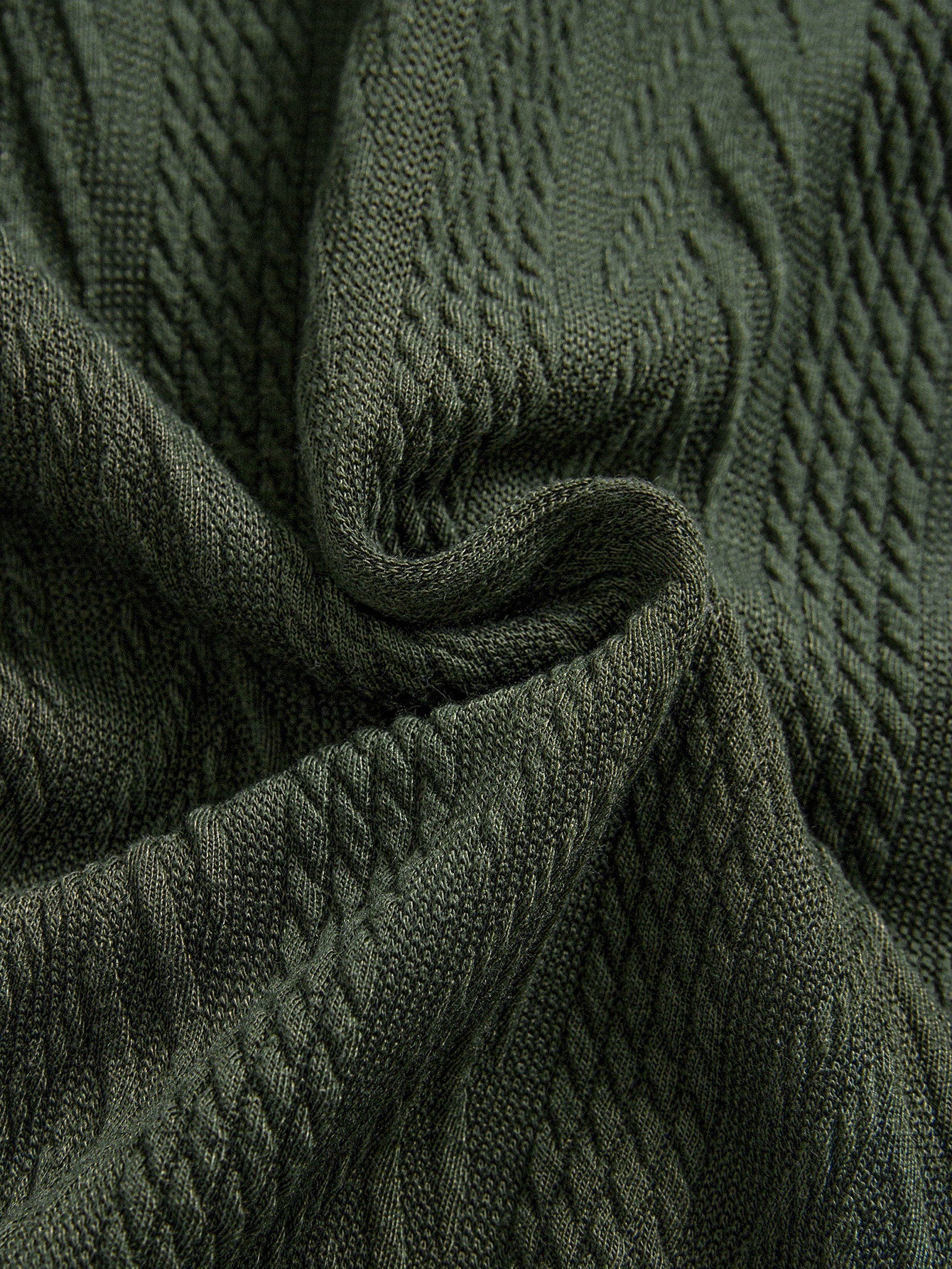 Short Sleeve Jacquard Half Open Collar T-Shirt