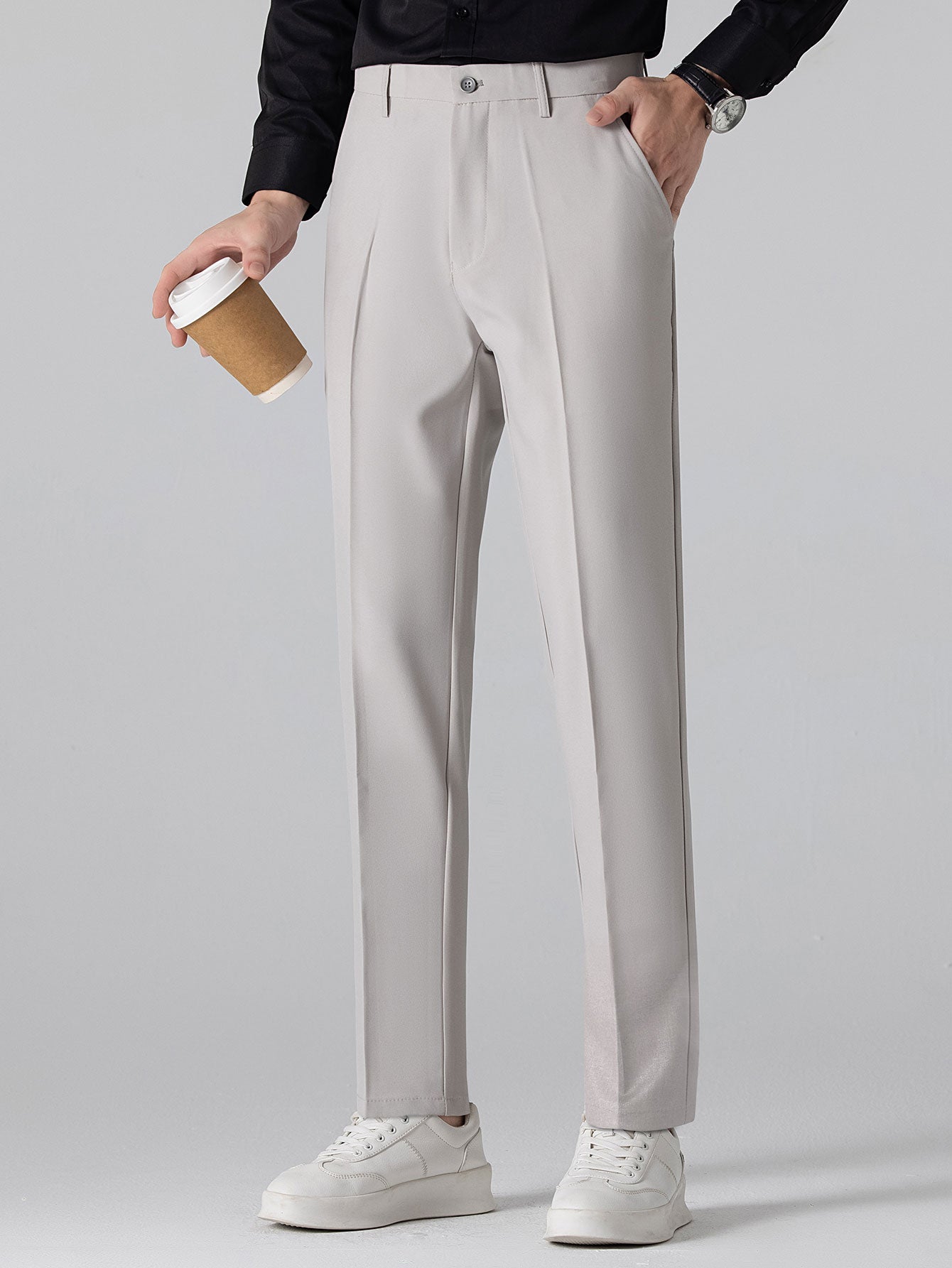 Slim Fit Tapered Trousers